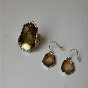Elegant Silver-Toned Jewelry Set
